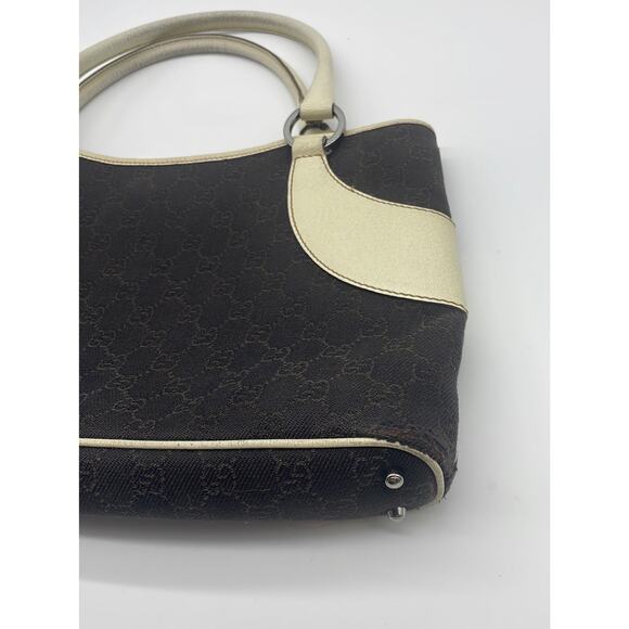 Gucci Logo Canvas Tote/Shoulder Bag - Picture 3 of 12